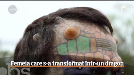 O femeie din Texas a cheltuit 60 de mii de dolari ca să se transforme în dragon