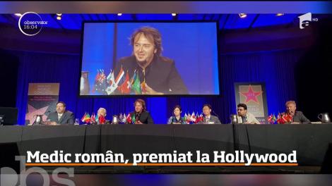 Felix Popescu, singurul medic din România care a reuşit să facă implant de păr pe grefe de piele, pe scalp cu arsuri grave, a fost premiat la Hollywood