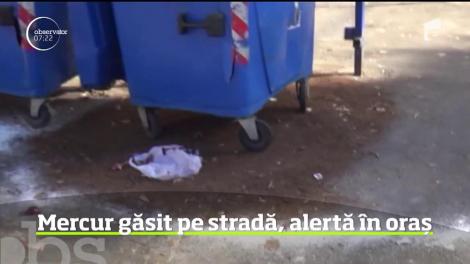 Este alertă la Râmnicu Vălcea, unde autorităţile au ridicat, de pe stradă, cinci kilograme de substanţă ce ar putea fi mercur