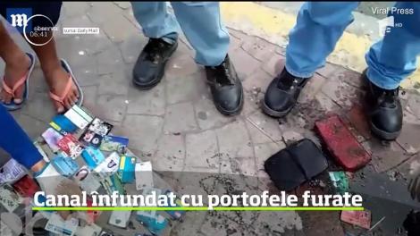 Surpriză pentru trei muncitori din Filipine, chemaţi să cureţe un canal de evacuare a apelor