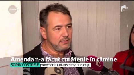 Amenda n-a făcut curăţenie în căminele Universităţii Bucureşti