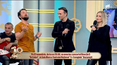 Concert Direcția 5, "În culori", în Sala Mare a Teatrului Național "I.L. Caragiale" București