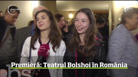 Eveniment cultural unic în România. Pentru prima dată, balerinii Teatrului Bolshoi din Moscova au dansat pe o scenă, în ţara noastră