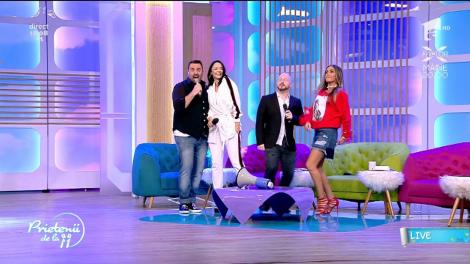 Andreea Marin, luată la dans de Horia Brenciu! A fost show total, în direct, la "Prietenii de la 11"