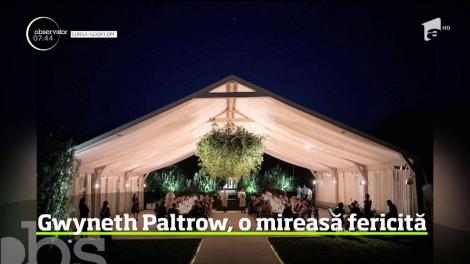 Gwyneth Paltrow, primele fotografii de la nunta sa