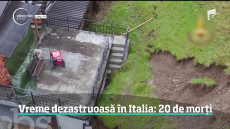 Imagini apocaliptice în Italia: 20 de oameni au murit din cauza intemperiilor