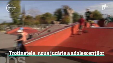 Trotineta, noua jucărie a adolescenţilor