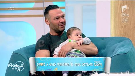 Cornel și Bianca Păsat și-au adus bebelușul în platoul "Prietenii de la 11"