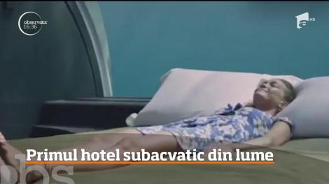 Imagini din primul hotel subacvatic din lume. Cât costă să vă petreceţi o noapte la cinci metri sub nivelul Oceanului Indian