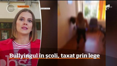 Violența psihologică și fizică din şcoli, combătută cu ajutorul legii