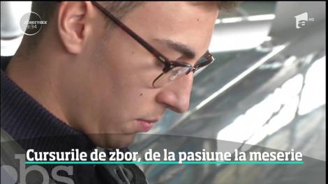 Cursurile de zbor, de la pasiune la meserie