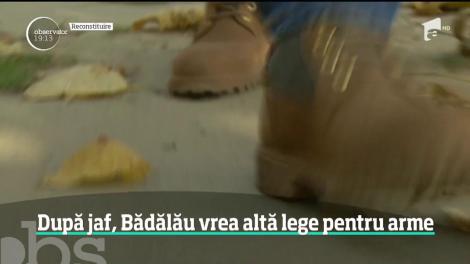 După ce i s-a furat arma din casă, Niculae Bădălău vrea mai multă libertate pentru cei cu permis de pistol