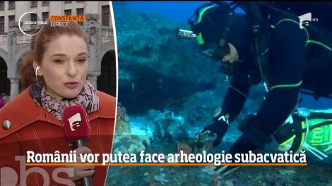 Românii vor putea face arheologie subacvatică