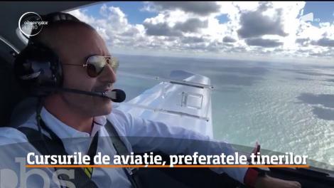 Tot mai mulţi tineri români vor să devină piloţi de avioane uşoare!