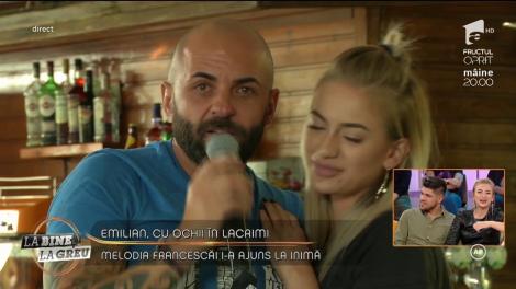 Burlacul Emilian Ciocănel, cu ochii în lacrimi! Melodia Francescăi i-a ajuns la inimă