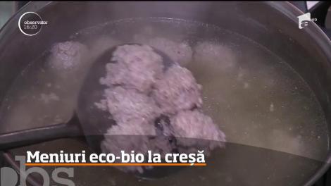 Meniurile creşelor încep să fie din ce în ce mai mult orientate către produsele eco-bio