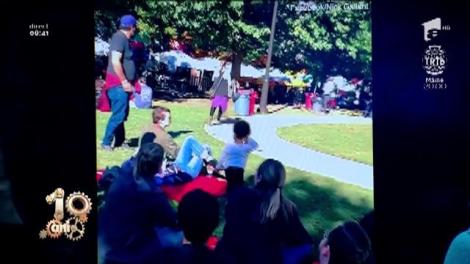 Smiley News. Absolut adorabil! O fetiță din SUA a îmbrățișat pe toată lumea din parc înainte să plece