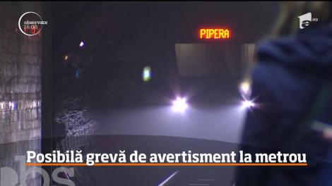 Posibilă grevă de avertisment la metrou