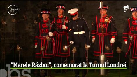Ceremonie spectaculoasă în Marea Britanie, pentru comemorarea unui secol de la finalul Primul Război Mondial