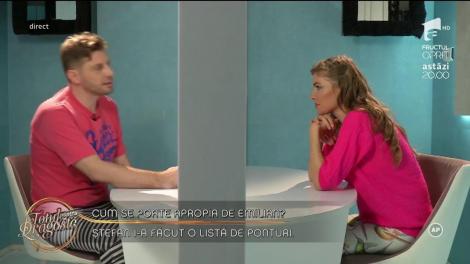 Oana şi Ştefan, în camera de strategie: "Andra s-a dat de gol"