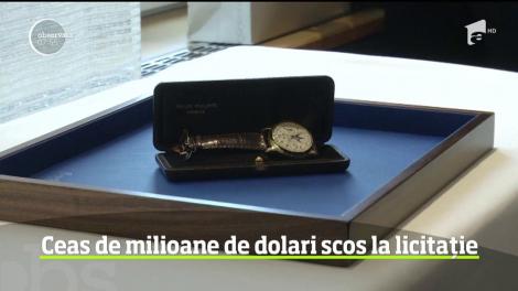 Ceas de lux cu o valoare greu de crezut scos la licitaţie la Geneva