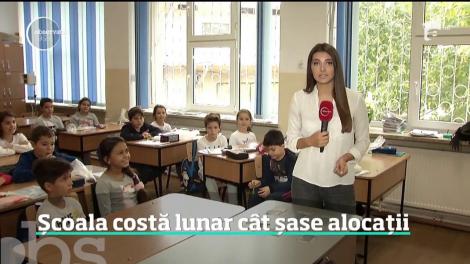 Învăţământul "gratuit" îi costă lunar, pe părinţi, echivalentul a şase alocaţii