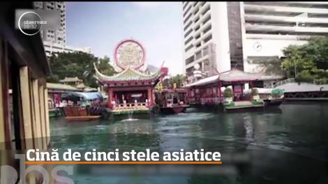 Cel mai mare restaurant plutitor din lume, în Hong Kong