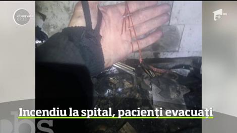 Au fost momente de panică la Spitalul Judeţean din Satu Mare după ce un incendiu a izbucnit în unitatea sanitară