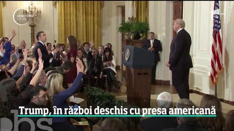Donald Trump, în război deschis cu presa americană