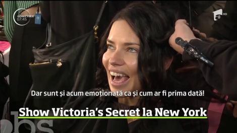 A fost nebunie în culisele marelui show Victoria's Secret care a avut loc la New York