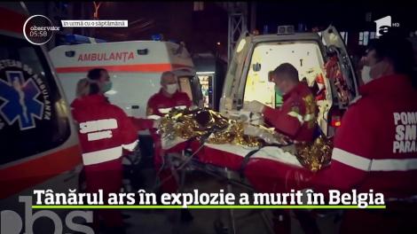 Tânărul ars în explozia unui bloc a murit chiar de ziua lui onomastică, în Belgia
