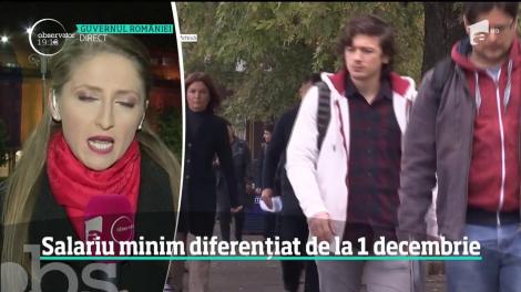 E oficial. Salariul minim crește și va fi diferențiat, de la 1 decembrie