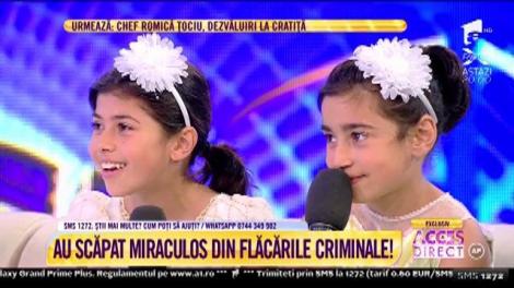 Surorile din flăcări luptă pentru supraviețuire. Fetele au fost părăsite de mamă, iar tatăl lor a plecat la muncă în străinătate