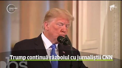 Donald Trump continuă războiul cu reporterii de la CNN. A mustrat o pe jurnalista afro-americană