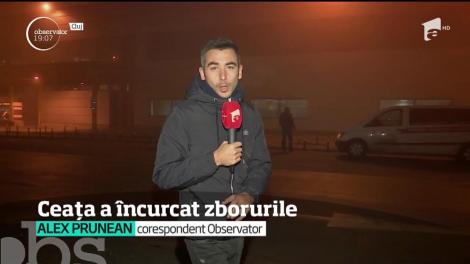 Peste o mie de pasageri au rămas blocaţi în aeroporturile paralizate de ceaţă. Niciun avion n-a mai zburat la Cluj