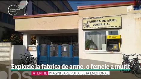 O femeie a murit într-o explozie la fabrica de armament din Cugir, în tunelul de testare a armelor