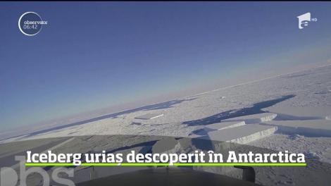 Descoperire spectaculoasă în Antarctica. Specialiştii NASA au găsit un iceberg uriaş, cu suprafaţa de aproximativ 140 de kilometri pătraţi