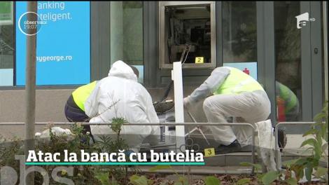 Sediu de bancă din Bolintin Vale, aruncat în aruncat aer cu ajutorul unei butelii. Cum au acționat hoții
