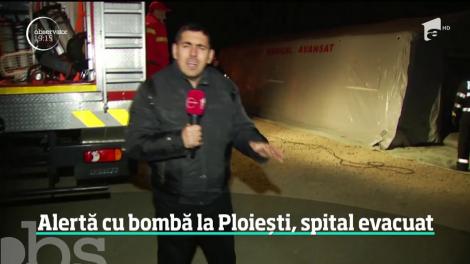 Alertă cu bombă la Ploiești, spital evacuat