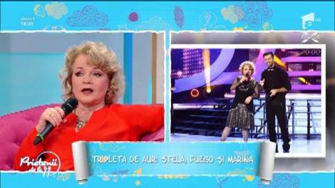 Stela Enache, Fuego și Marina Florea, întâlnire de legendă în platoul Prietenilor. Cei trei artiști vor fi împreună pe scenă la festivalul "Florin Bogardo"