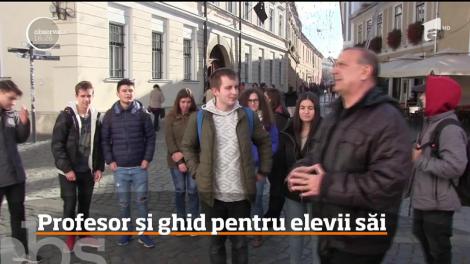 Un profesor din Cluj Napoca, dascăl și ghid pentru elevii săi