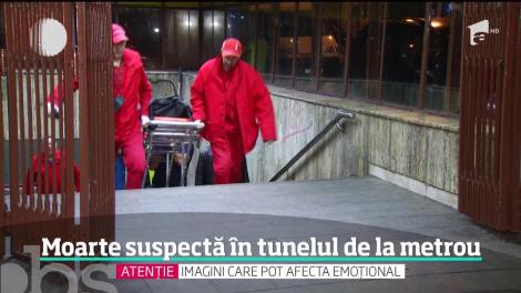Moarte suspectă în tunelul de la metrou