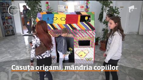 Inedit! O căsuţă de dimensiuni reale a fost realizată din hârtie - VIDEO