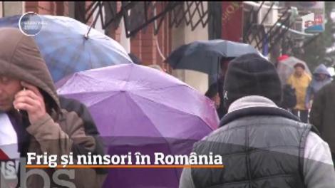 Frig și ninsori în România