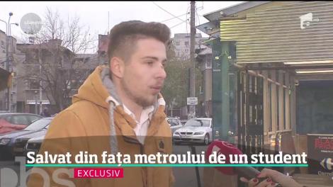 Un student la ASE este erou pe internet. A salvat în ultima clipă un bărbat chiar din faţa metroului
