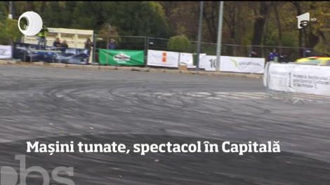 Spectacol pe Bulevardul Kiseleff din Capitală. În amintirea curselor de la şosea de altădată, maşinile tunate s-au întrecut în etapa naţională de raliu