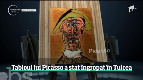 Un posibil tablou de Picasso îngropat la rădăcina unui copac, într-un sat din Tulcea, ar putea desluşi, în sfârşit, un mister
