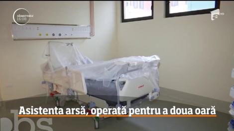 Medicii timişoreni sunt nevoiţi să facă tot felul de improvizaţii pentru a salva viaţa fostei asistente din Argeş, care a suferit arsuri grave
