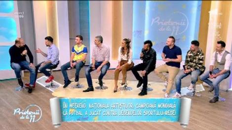 Artiştii fotbalişti au înfruntat "Generaţia de aur"