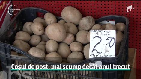Postul nu e doar greu. Ci şi scump. Coşul cu legume costă mai mult după o vară cu vreme capricioasă